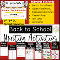 Back to School Differentiated Writing Activity