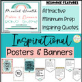 Mental Health Posters and Banners BoHo Theme Inspiration