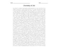 Chemistry of Life Word Search for an Introduction to Biology Course