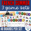 L'été French Summer Vocabulary BINGO Games - La Rentrée Scolaire