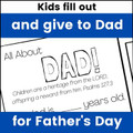 Father's Day Questionnaire with a Christian Theme