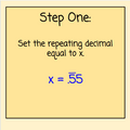 Repeating Decimals to Fractions - Digital and Printable