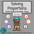 Proportions with Number Chips - PIrate Version - Digital and Printable