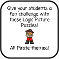 Order of Operations Logic Picture Puzzles - Pirate-Themed