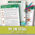 NEW! GEOGRAPHY, TIME ZONE FOOTBALL, READING A TIME ZONE MAP