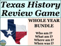 Texas History Cumulative Review Game
