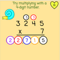 New Year's Multi-digit Multiplication with Number Chips