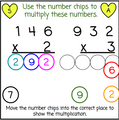 New Year's Multi-digit Multiplication with Number Chips