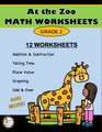 Grade 2 MATH Worksheets | Zoo Theme