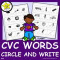 CVC WORDS Circle and Write