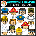 Community Helpers Clipart | Community Helpers Headers | Community Helpers Faces