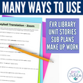 French Story Unit 9 - Super 7 Verbs in French Comprehensible Story & Activities