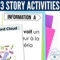 French Story Unit 2 - court, voit, marche Comprehensible Story & Activities