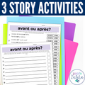 French Story Unit 1 - voir, il y a, être, dire Comprehensible Story & Activities