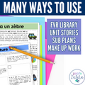 French Story Unit 1 - voir, il y a, être, dire Comprehensible Story & Activities