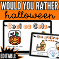 L'Halloween French Would You Rather? Que Préfères Game - Halloween