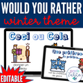 L'hiver Would you Rather - French Que Préfères Winter Vocabulary Game