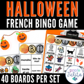 L'Halloween BINGO French Halloween Game