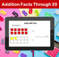 Addition Facts Through 20 | PowerPoint Lesson Slides for First Grade