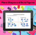 Plane Shapes and Solid Figures | PowerPoint Lesson Slides for First Grade