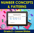 Number Concepts and Patterns | PowerPoint Lesson Slides for 2nd Grade