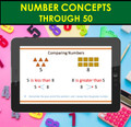 Number Concepts Through 50 | PowerPoint Lesson Slides for 2nd Grade