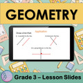 Geometry | 3rd Grade PowerPoint Lesson Slides| Angles Polygons Circles Triangles