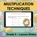 Multiplication Techniques | 3rd Grade PowerPoint Lesson Slides