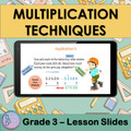 Multiplication Techniques | 3rd Grade PowerPoint Lesson Slides