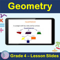 Geometry | 4th Grade PowerPoint Lesson Slides: Line, Circle, polygon, Triangle