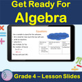 Get Ready For Algebra | 4th Grade PowerPoint Lesson Slides