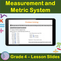 Measurement and Metric System | 4th Grade PowerPoint Lesson Slides