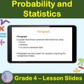 Probability and Statistics | 4th Grade PowerPoint Lesson Slides Pictograph