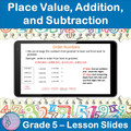 Place Value, Addition, And Subtraction | 5th Grade PowerPoint Lesson Slides