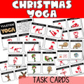 Christmas Yoga Task Cards | Elementary PE Yoga