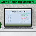 Fractions PowerPoint Presentation Lesson Middle School Math | Algebra