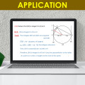 Angles in Circles using Tangents PowerPoint Presentation Lesson Middle School