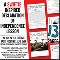 Declaration of Independence Taylor Swift Inspired Lesson 13 pages