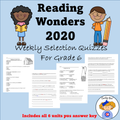 Wonders Reading 2020 Sixth Grade Weekly Selections Quiz Packet