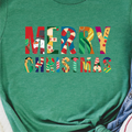 "Merry Christmas Collage" Unisex Tee