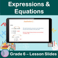 Expressions and Equations | 6th Grade PowerPoint Lesson Slides