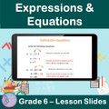 Expressions and Equations | 6th Grade PowerPoint Lesson Slides