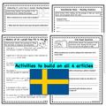 St. Lucia's Day Sweden Comprehension Activity Pack- Holidays Around the World 