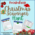 Christmas Scavenger Hunt - Vocabulary