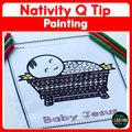 Nativity Q-Tip Painting | Sunday School Religious Activities