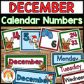 December Calendar Numbers | December Calendar Cards | December Calendar Pieces