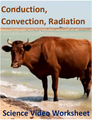 Conduction, Convection and Radiation. Video sheet, Google Forms & more (V3)