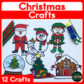 Christmas Crafts | Elf Craft | Snow Globe Gingerbread House Reindeer Activities