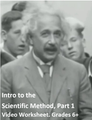 Intro to the Scientific Method, Part 1. Video sheet, Easel & more. V4