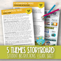 5 Geographical Themes Magnetic Story Board Middle School Cooperative Activity